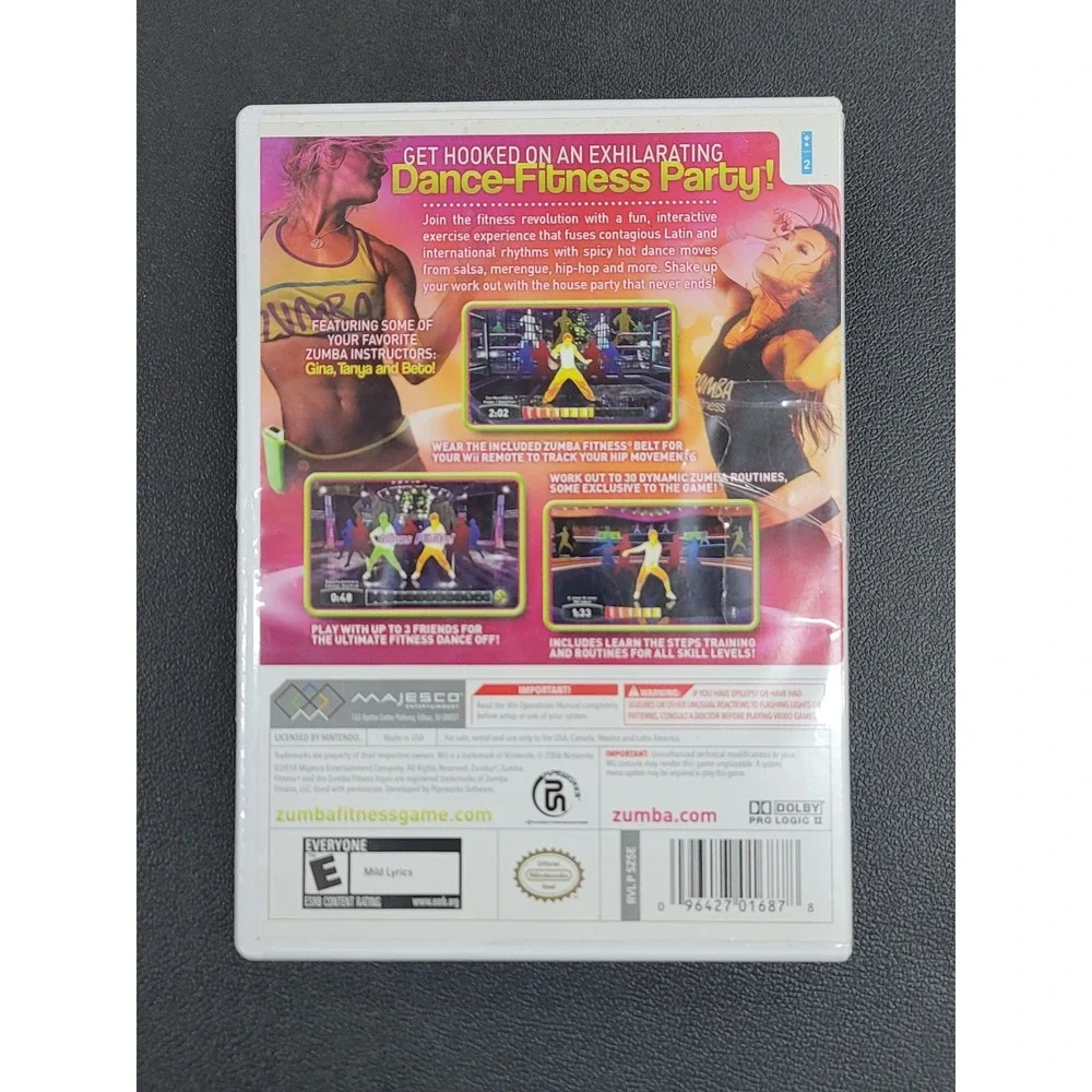 Zumba Fitness (Nintendo Wii, 2010) Good Condition